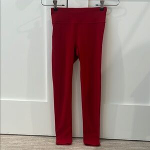 Athleta girl red leggings